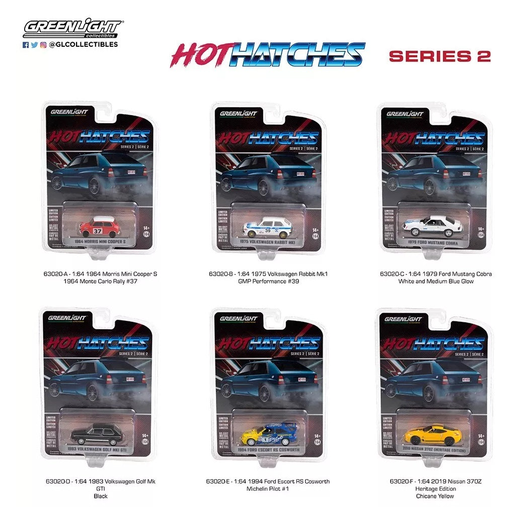 Set Hot Hatches Series 2 - Greenlight - Scala 1/64