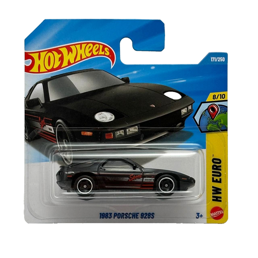 1983 Porsche 928S Black - HW Euro 8/10 - Hot Wheels - Scala 1/64 Circa