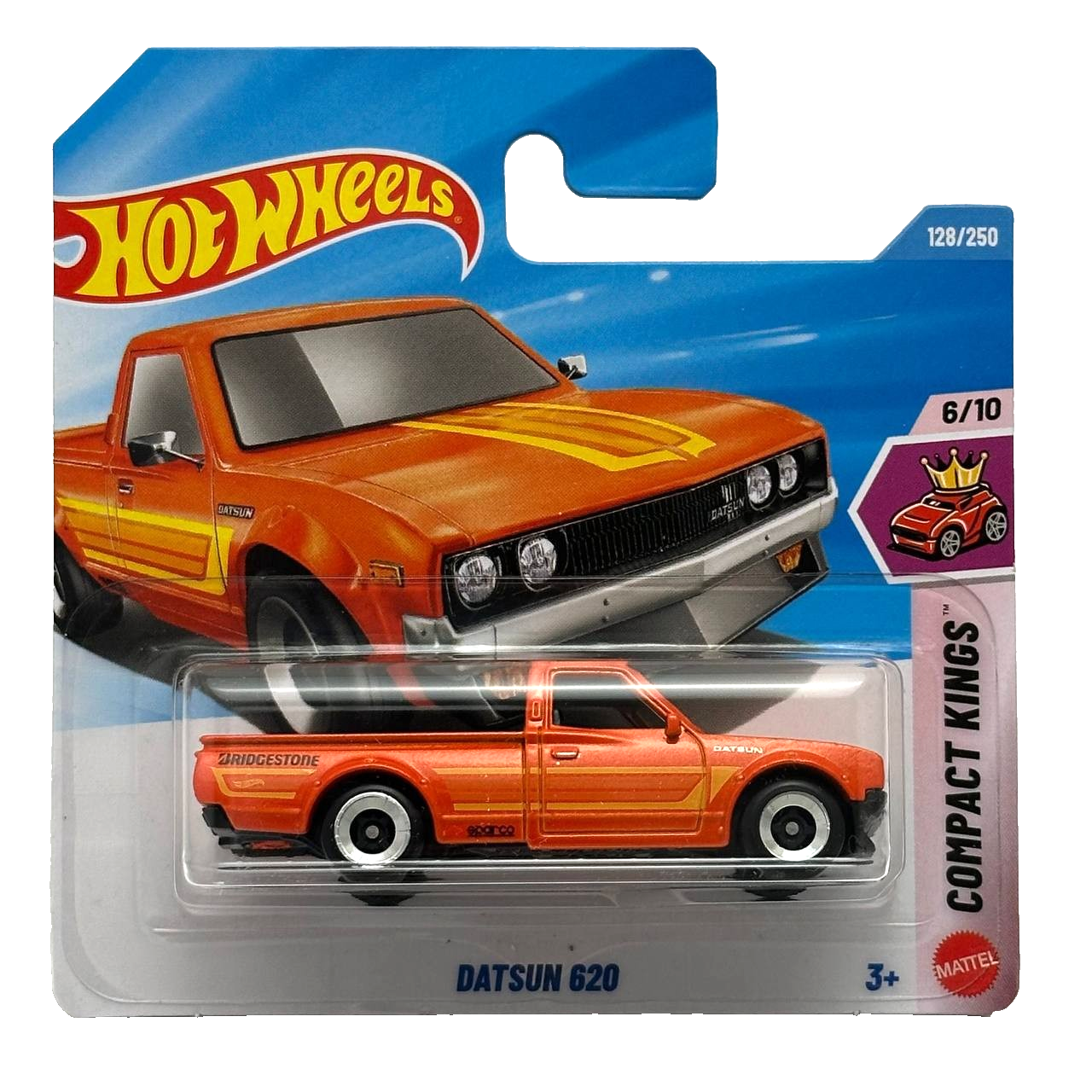 Hot Wheels - Datsun 620 Orange - HW Compact Kings 6/10 - Scala 1/64 Circa
