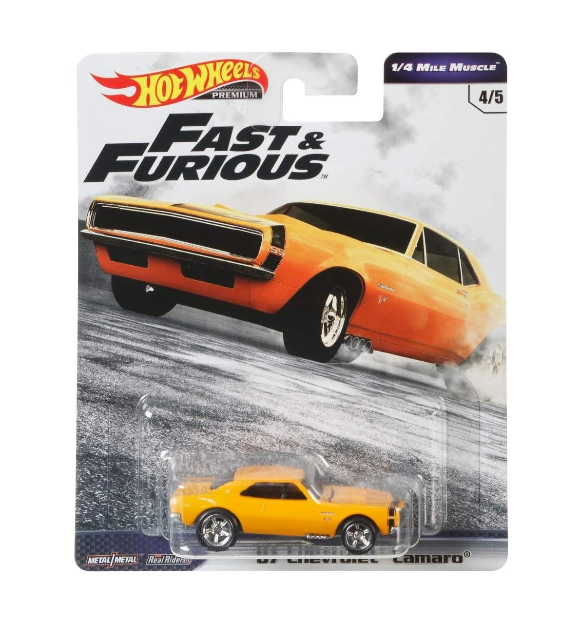'67 Chevrolet Camaro Fast & Furious - Hot Wheels Premium - Scala 1/64