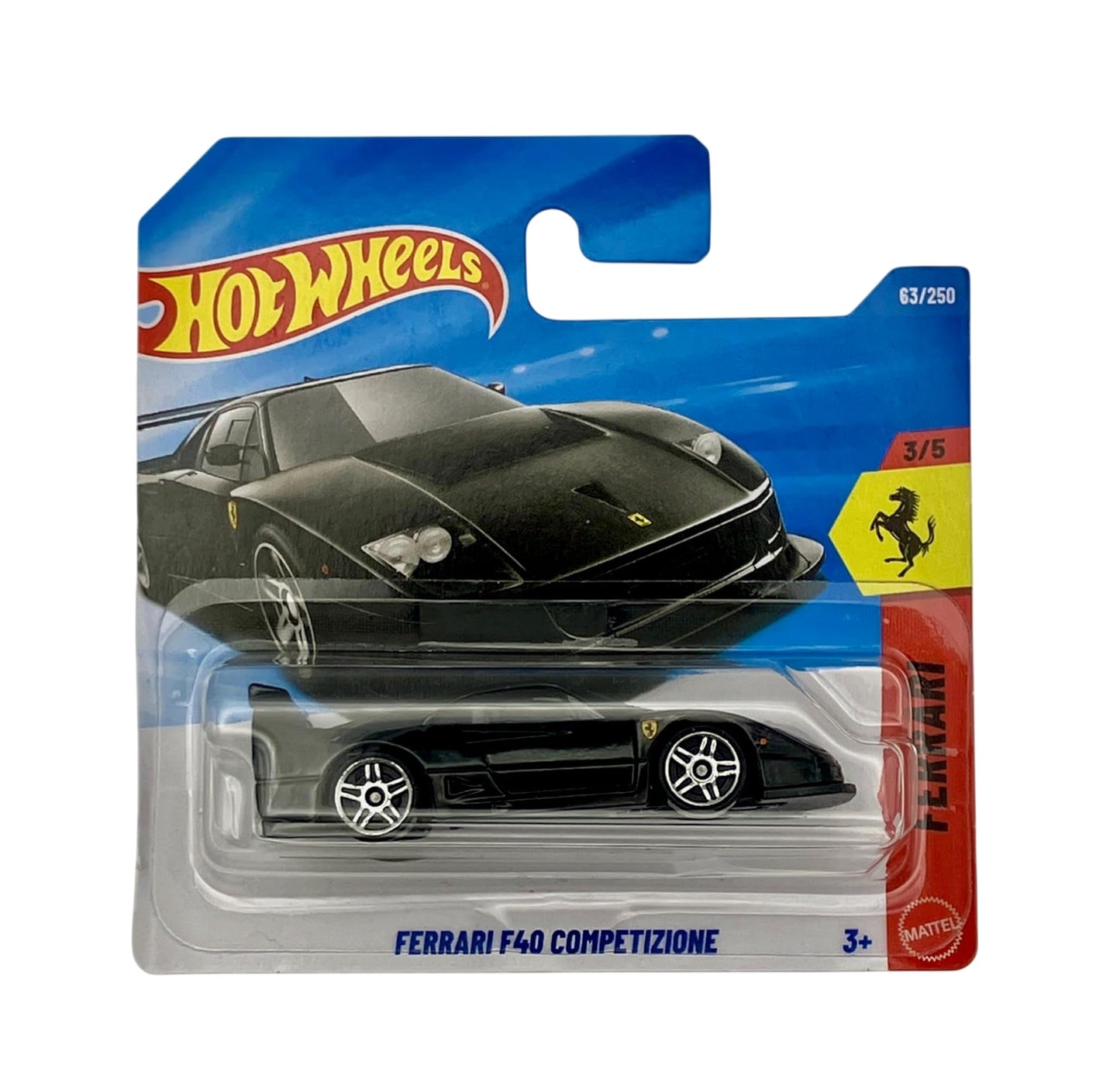 Ferrari F40 Competizione Black - HW Ferrari 3/5 - Hot Wheels - Scala 1/64 Circa