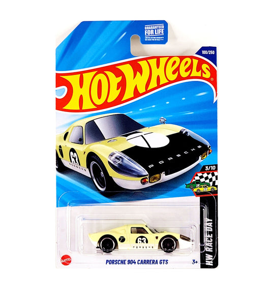 Hot Wheels - Porsche 904 Carrera GTS Yellow - HW Exotics 3/10 - Long Card - Scala 1/64 Circa