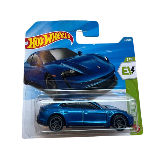 Porsche Taycan Turbo S Blue - HW EV 3/10 - Hot Wheels - Scala 1/64 Circa