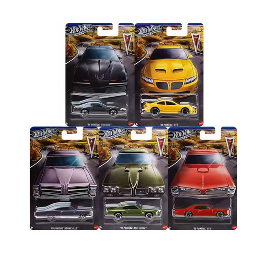 Set 5 Modelli - Silver Series Pontiac  Series Full Set - Hot Wheels - Scala 1/64