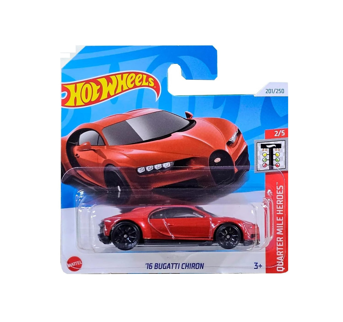 '16 Bugatti Chiron - HW Quarter Miles Heroes 2/5 - Hot Wheels - Scala 1/64 Circa