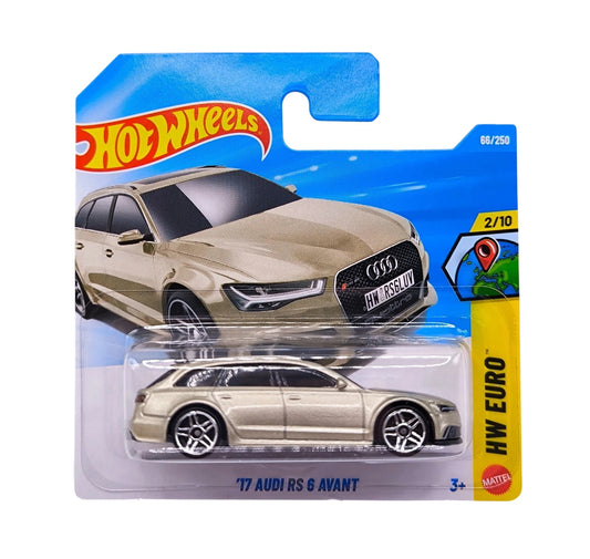 '17 Audi RS 6 Avant - HW Euro 2/10 - Hot Wheels - Scala 1/64 Circa