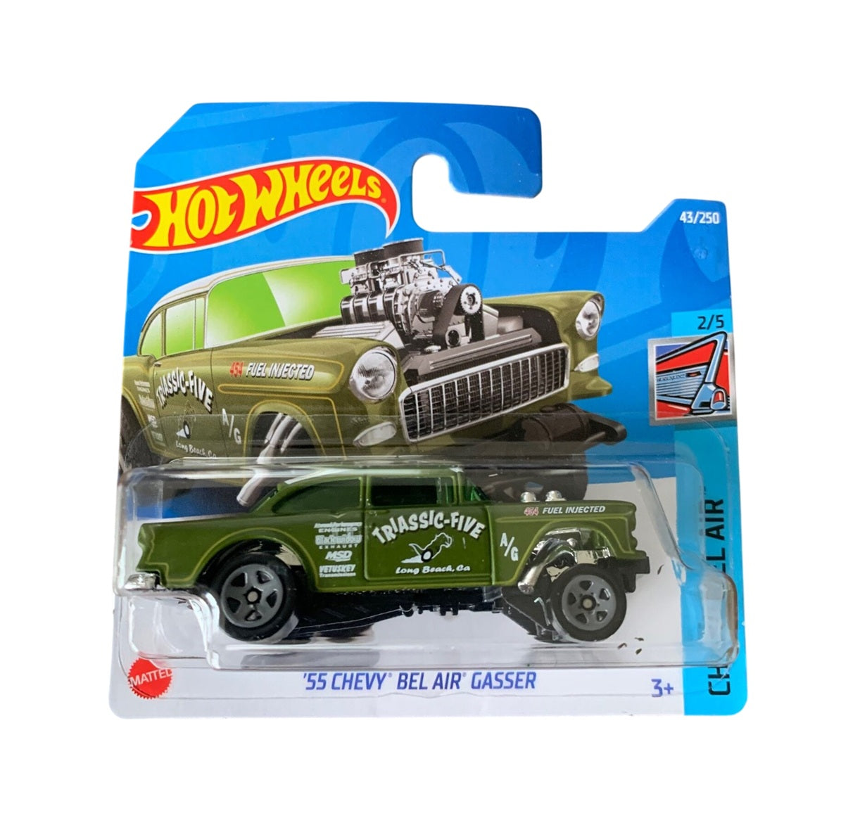 '55 Chevy Bel Air Green - HW Chevy Bel Air 2/5 - Hot Wheels - Scala 1/64 Circa