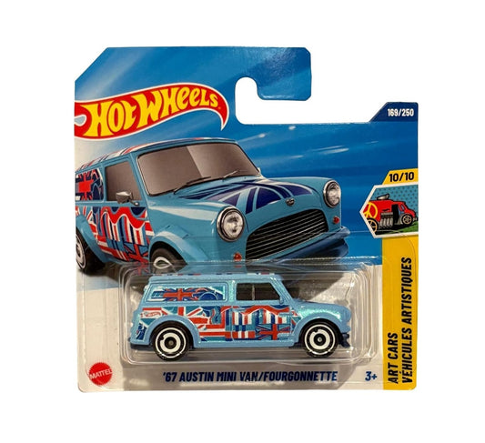 '67 Austin Mini Van Light Blue - HW Art Cars 10/10 - Hot Wheels - Scala 1/64 Circa