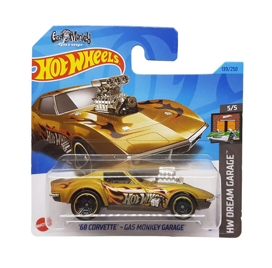 '68 Corvette Gas Monkey Garage Gold - HW Dream Garage 5/5 - Hot Wheels - Scala 1/64 Circa