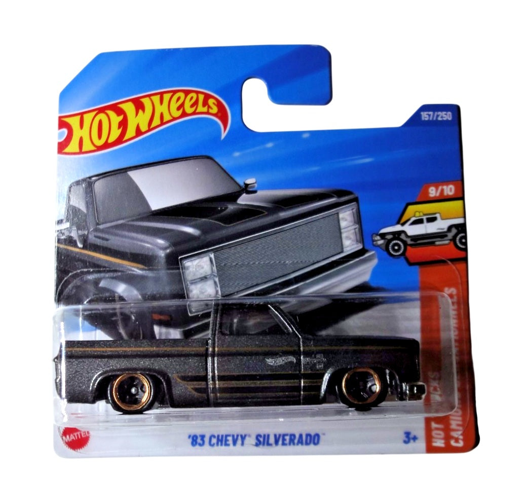 '83 Chevy Silverado - HW Hot Trucks 9/10 - Hot Wheels - Scala 1/64 Circa