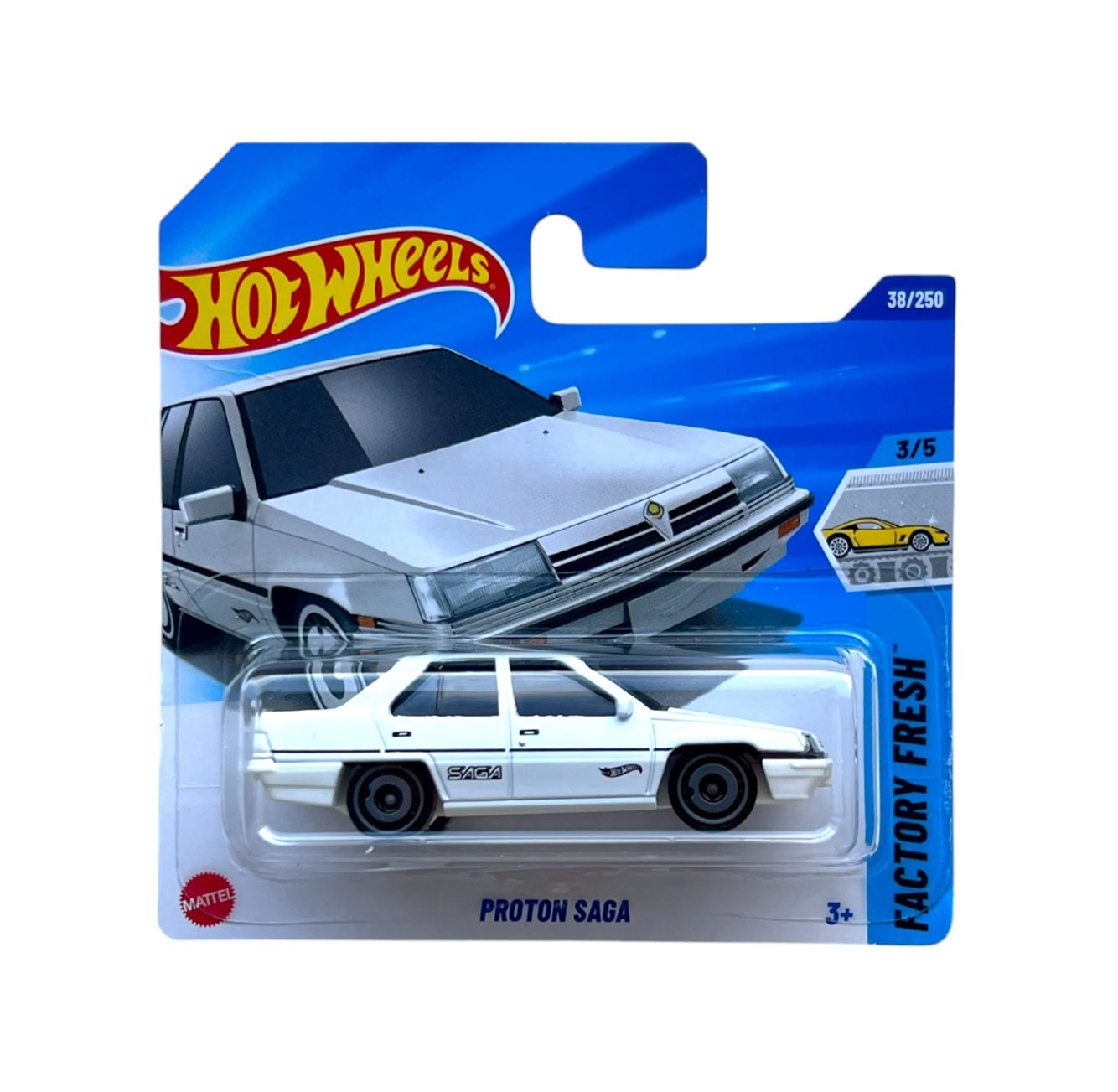 Proton Saga White - Hot Wheels - HW Factory Fresh 3/5 - Scala 1/64 Circa