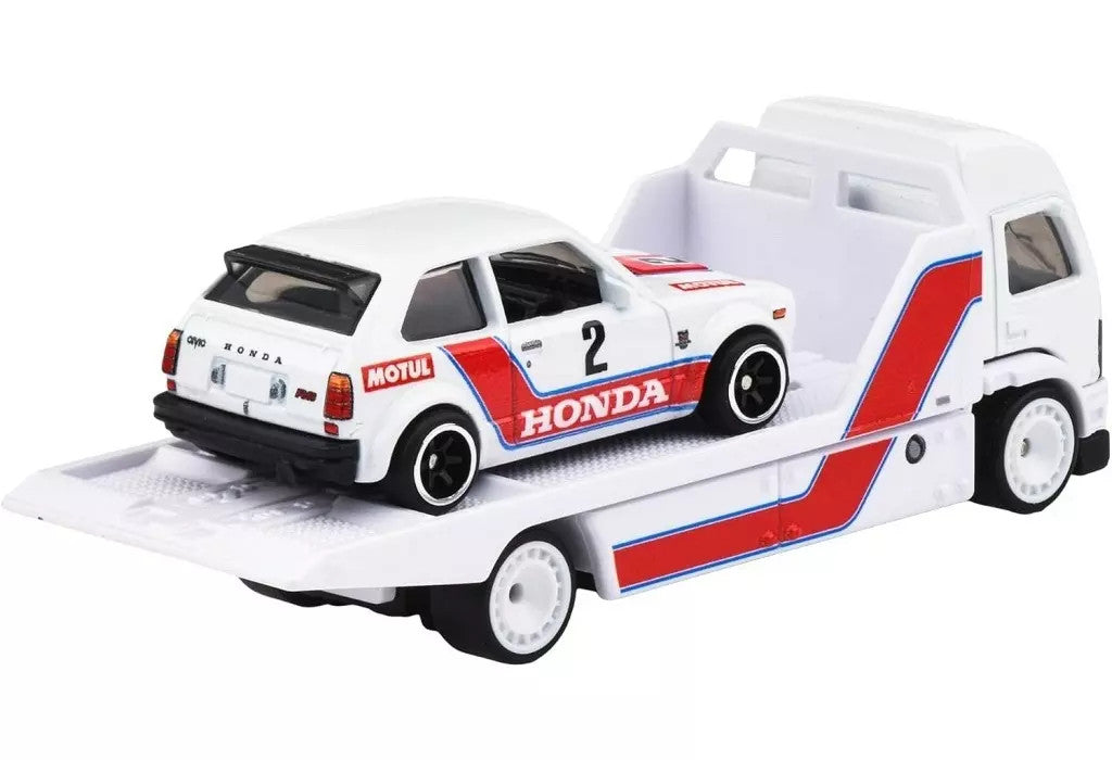 '73 Honda Civic Custom + Aero Lift - Series Car Culture Team Transport - Hot Wheels Premium - Scala 1/64