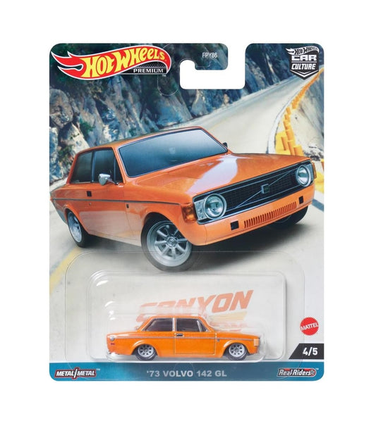 1973 Volvo 142 GL Naranja - Serie Car Culture - Hot Wheels - Escala 1/64