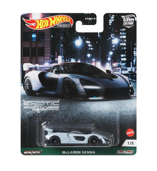 McLaren Senna - Series Exotic Envy - Hot Wheels Premium - Scala 1/64