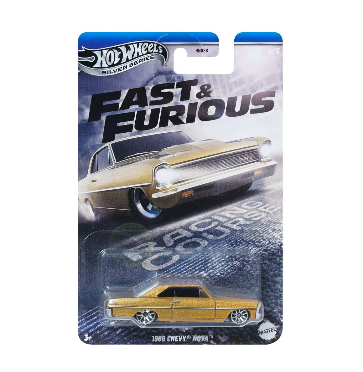 1966 Chevy Nova Fast & Furious - Silver Series - Hot Wheels - Scala 1/64