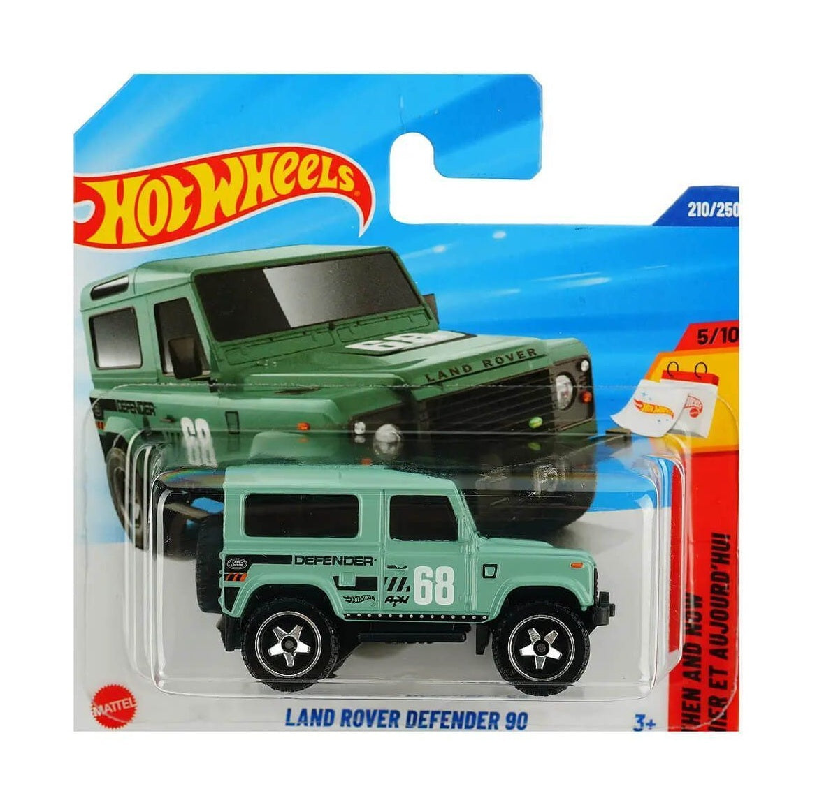 Land Rover Defender 90 - HW Then and Now  5/10 - Hot Wheels - Scala 1/64 Circa