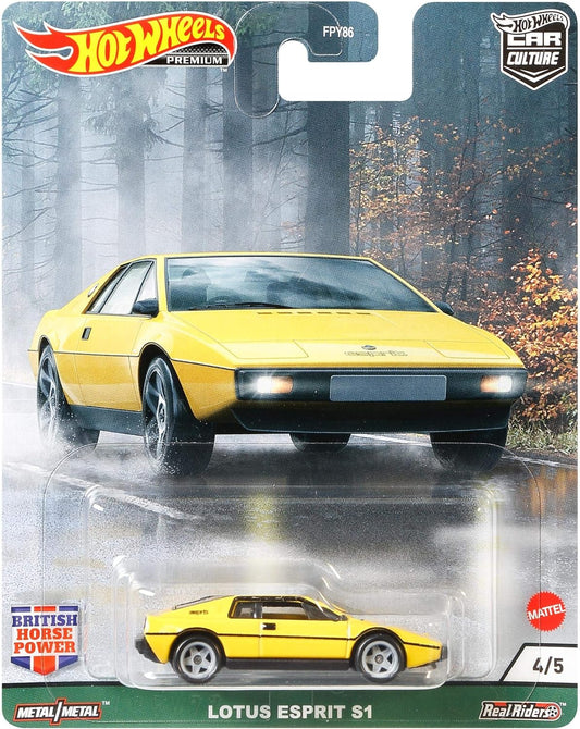 Lotus Espirit S1 Amarillo - Serie Car Culture - Hot Wheels - Escala 1/64