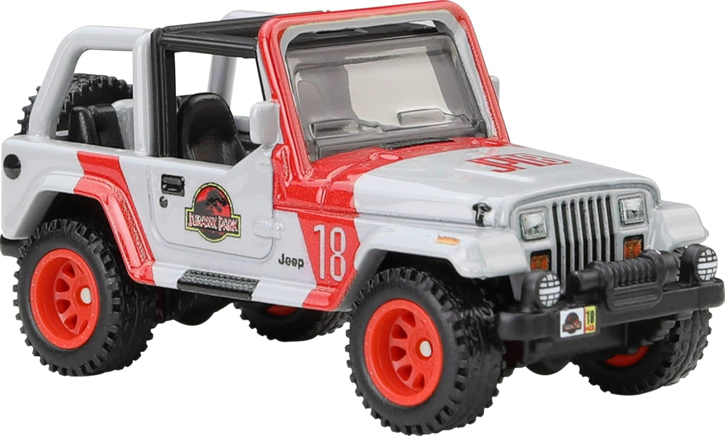 '92 Jeep Wrangler Sahara Jurassic Park - Series POP Culture - Hot Wheels Premium - Scala 1/64 Circa