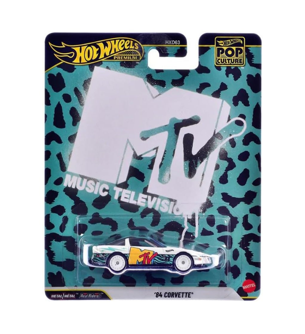 '84 Corvette (MTV) - Series Pop Culture - Hot Wheels Premium - Scala 1/64