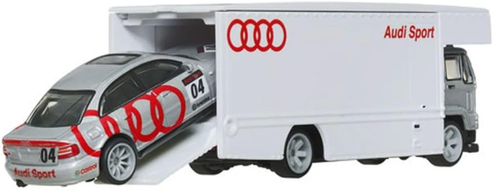 Audi S4 Quattro + Fleet Flyer - Series Car Culture Team Transport - Hot Wheels Premium - Scala 1/64