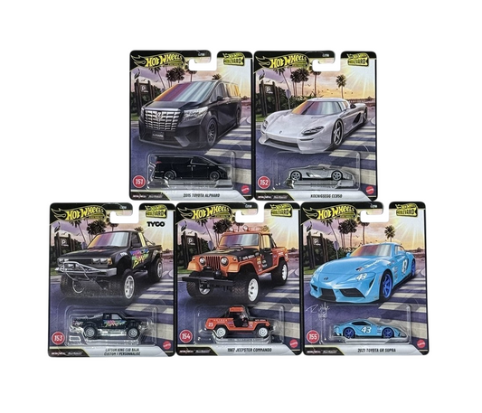 Hot Wheels Premium - Boulevard 2026 Assortment Set of 5 Cars #151-155 GJT68-958H - Scala 1/64