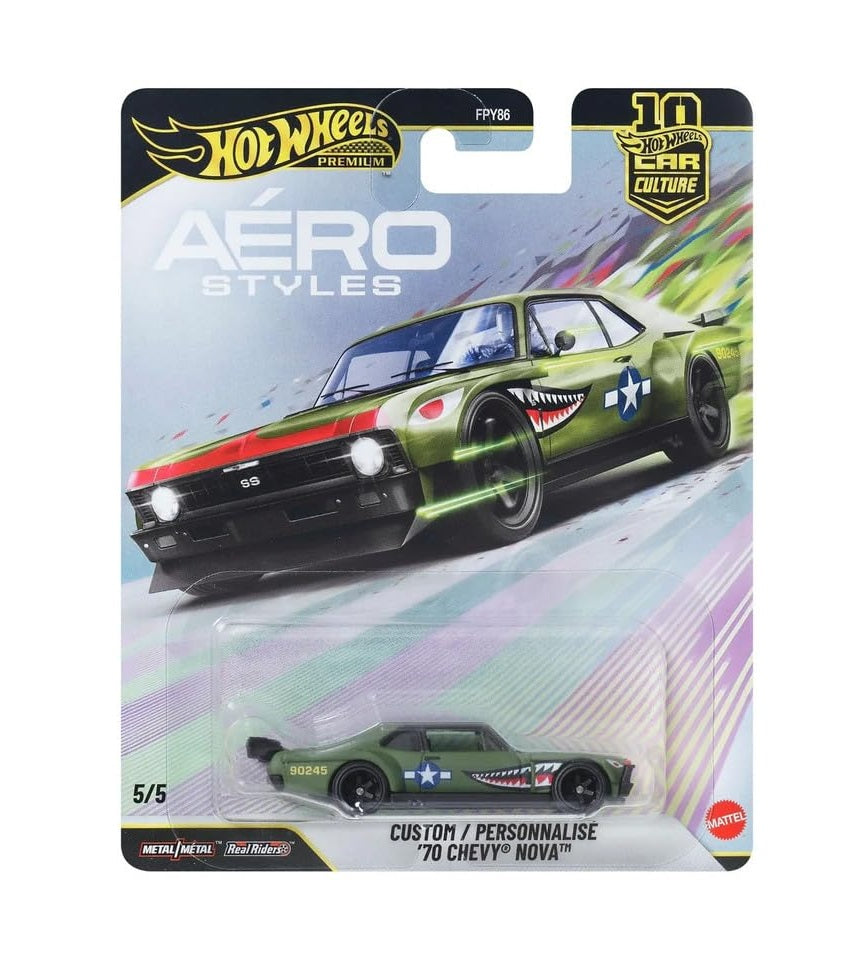 Custom '70 Chevy Nova Aero Styles Series - Hot Wheels Premium - Scala 1/64
