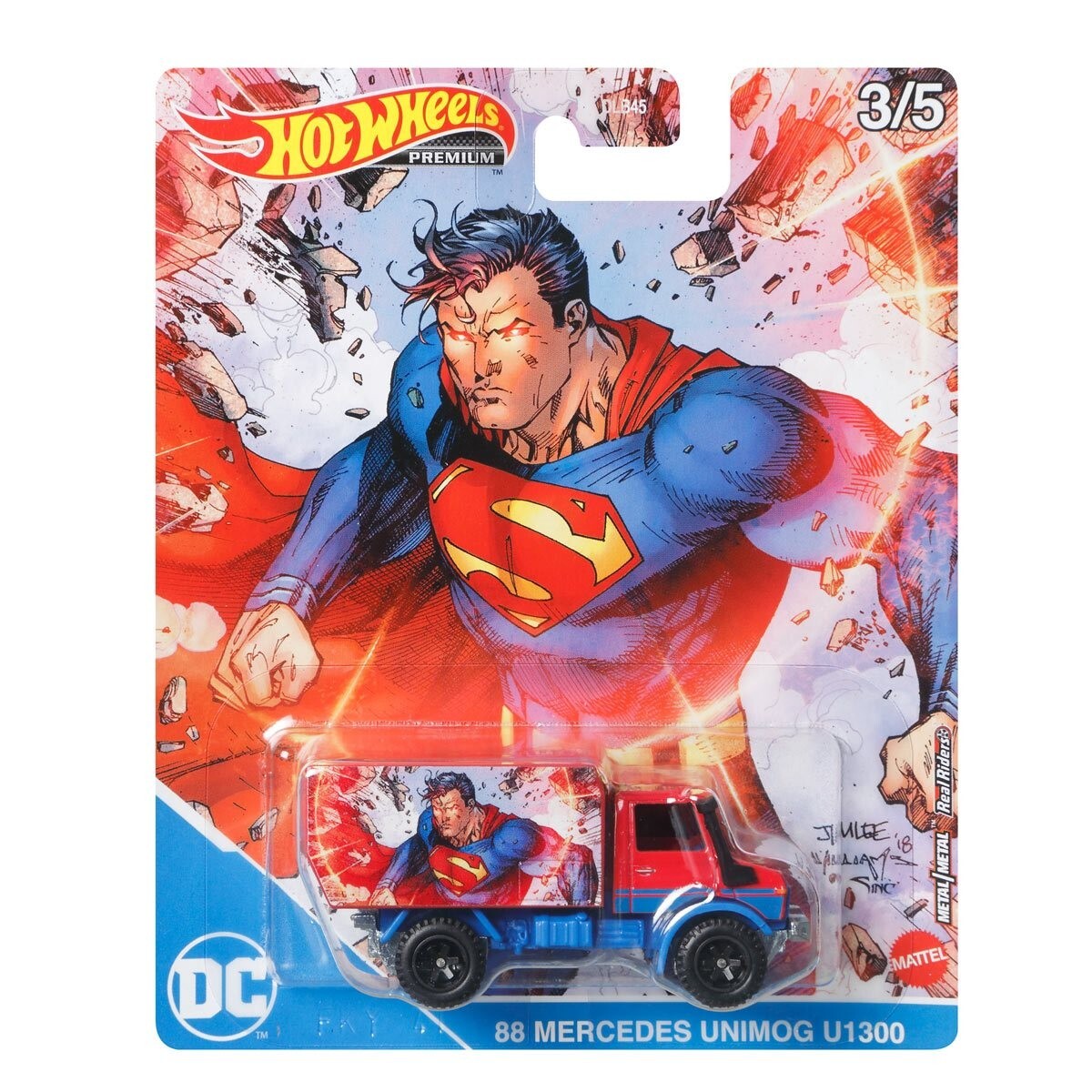 DC Comics Superman 88 Mercedes Unimog U1300 - Hot Wheels Premium - Scala 1/64