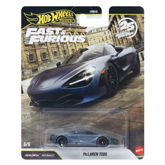 McLaren 720S Fast & Furious 25th Anniversary - Hot Wheels Premium - Scala 1/64