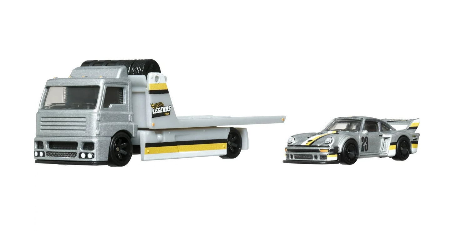 Porsche 934.5 + Fleet Street - Series Car Culture Team Transport - Hot Wheels Premium - Scala 1/64