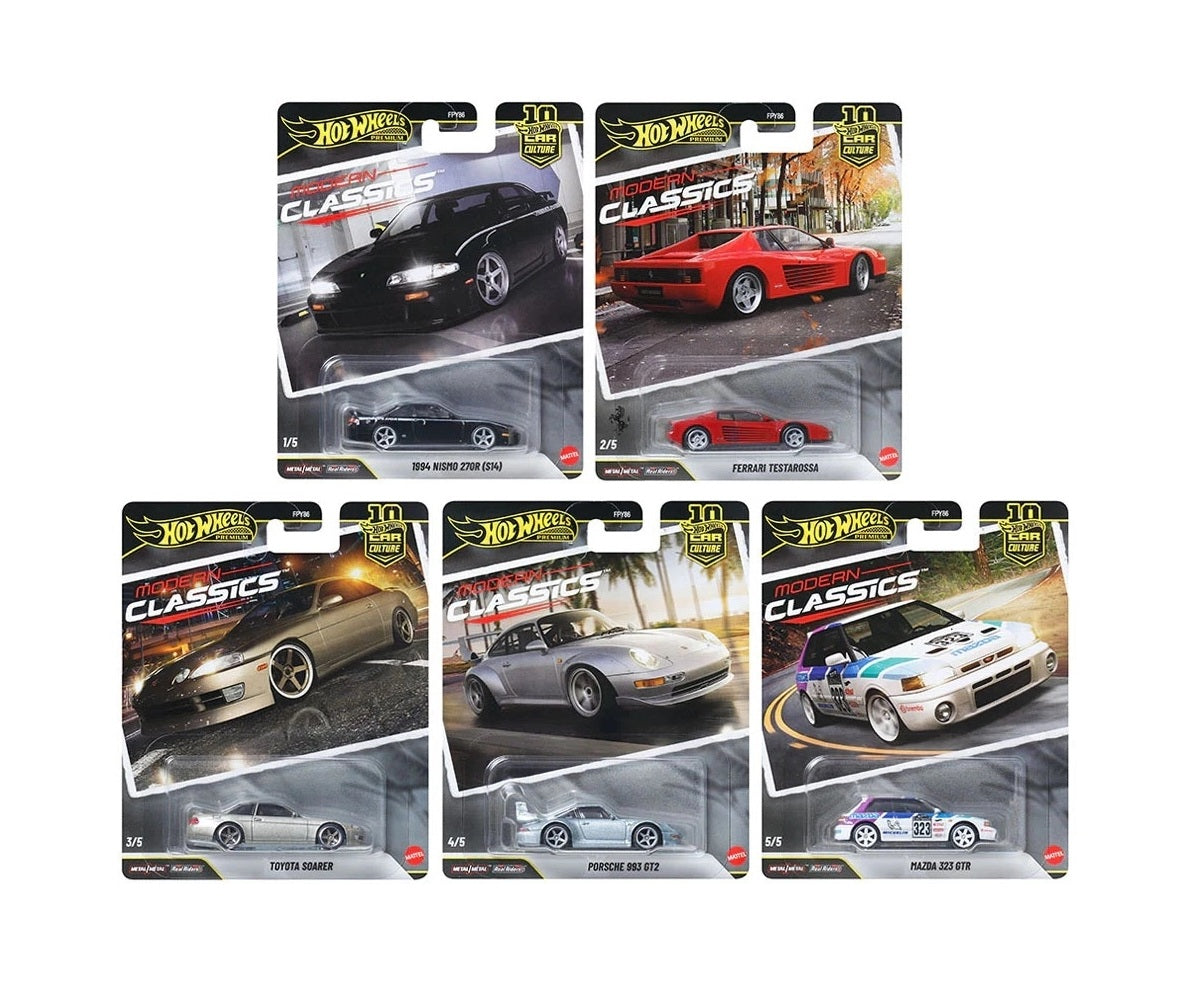 Set 2026 Modern Classics Series - Hot Wheels Premium - Scala 1/64