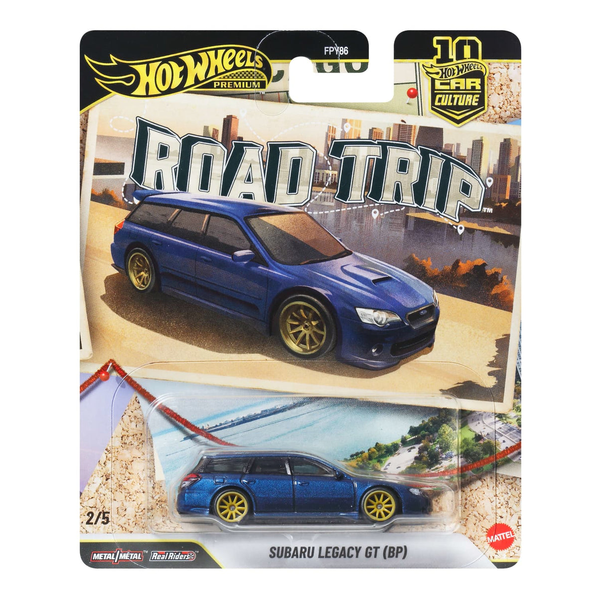 Hot Wheels Premium - Subaru Legacy GT (BP) Road Trip Series - Scala 1/64