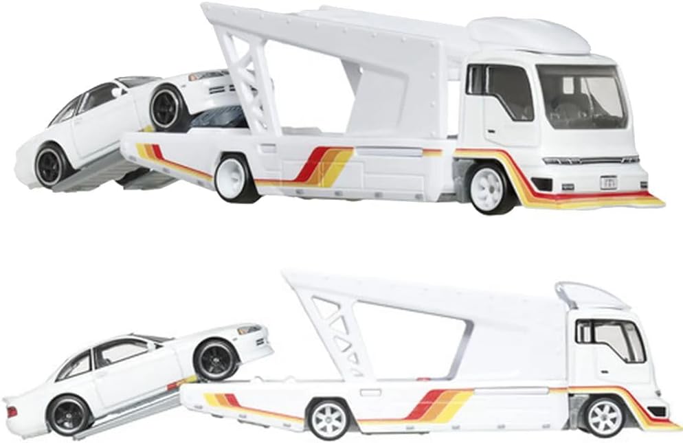 Toyota Soarer + Kousoku Hauler - Series Car Culture Team Transport - Hot Wheels Premium - Scala 1/64