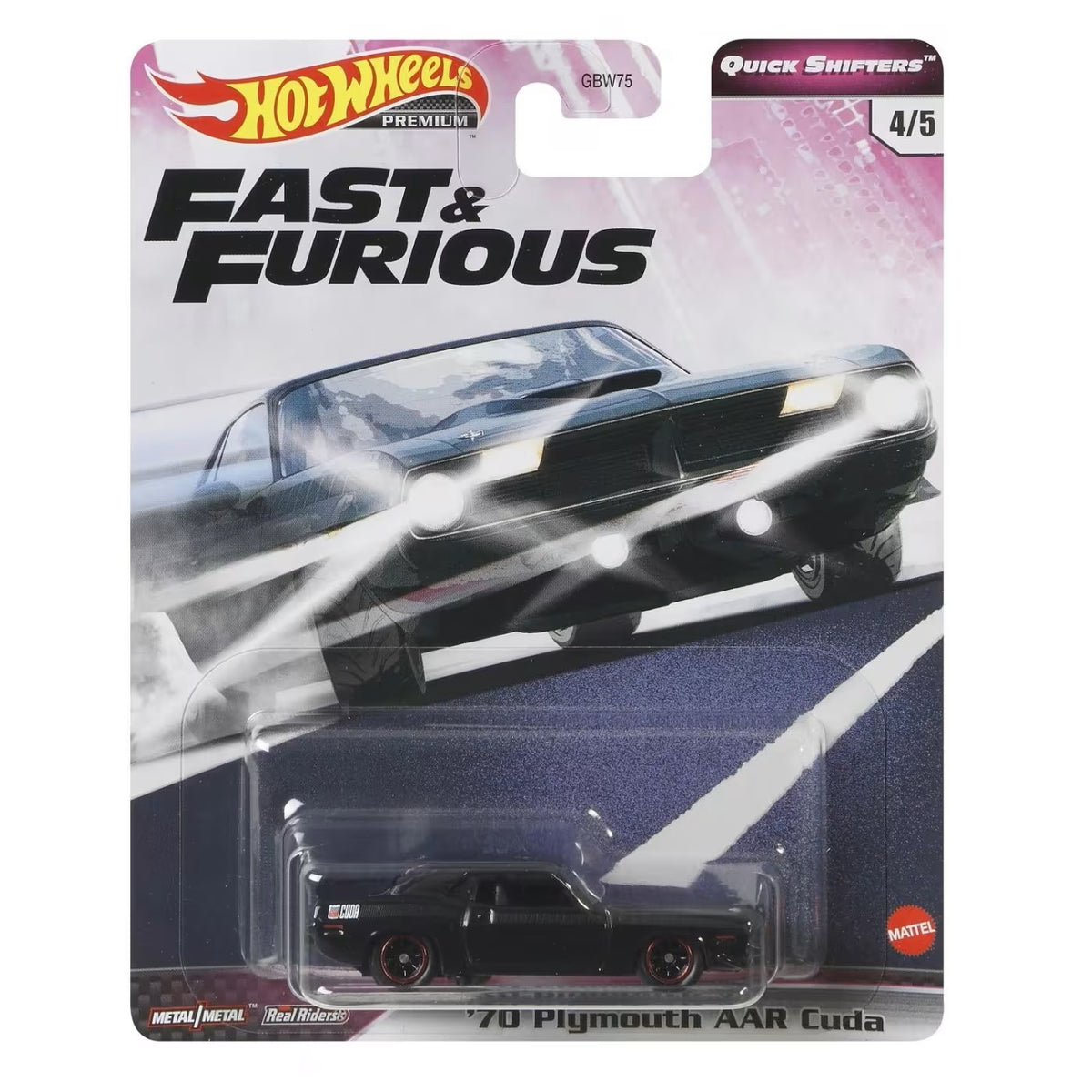 Hot Wheels Premium - '70 Plymouth AAR Cuda Fast & Furious - Scala 1/64