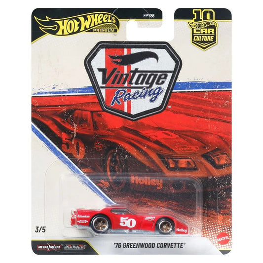 '76 Greenwood Corvette Vintage Racing Series - Hot Wheels Premium - Scala 1/64