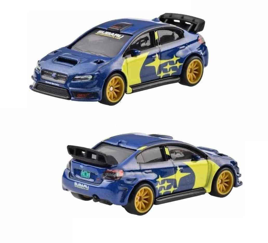 2-Pack Subaru Impreza WRX / '16 Subaru WRX STI - Hot Wheels Premium - Scala 1/64