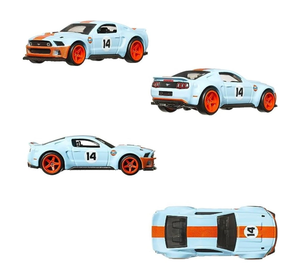 2-Pack 1969 Ford Mustang Boss 302 - 2014 Custom Mustang - Hot Wheels Premium - Scala 1/64