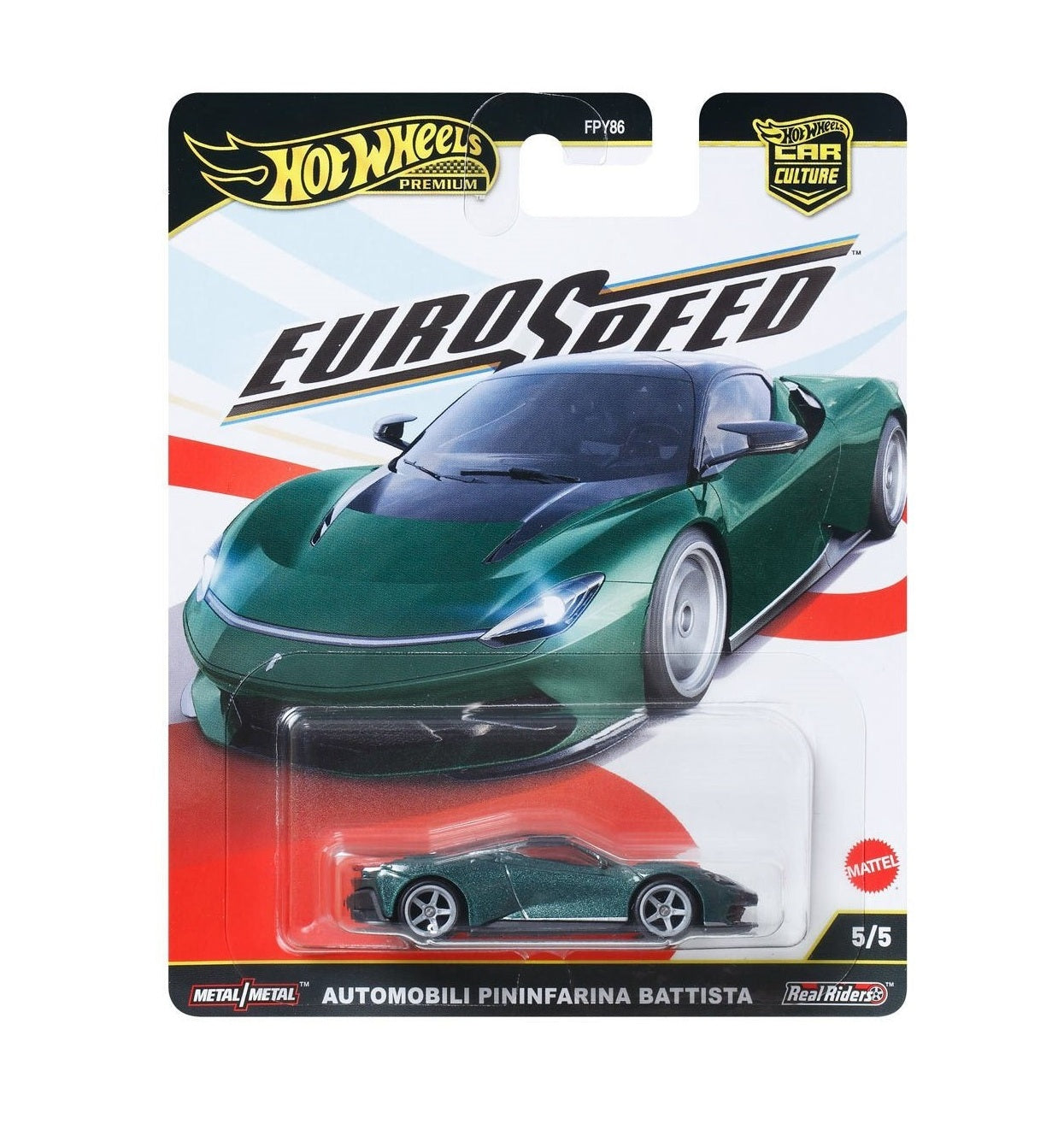 Set 5 Modelli - Series Euro Speed - Car Culture - Hot Wheels Premium - Scala 1/64