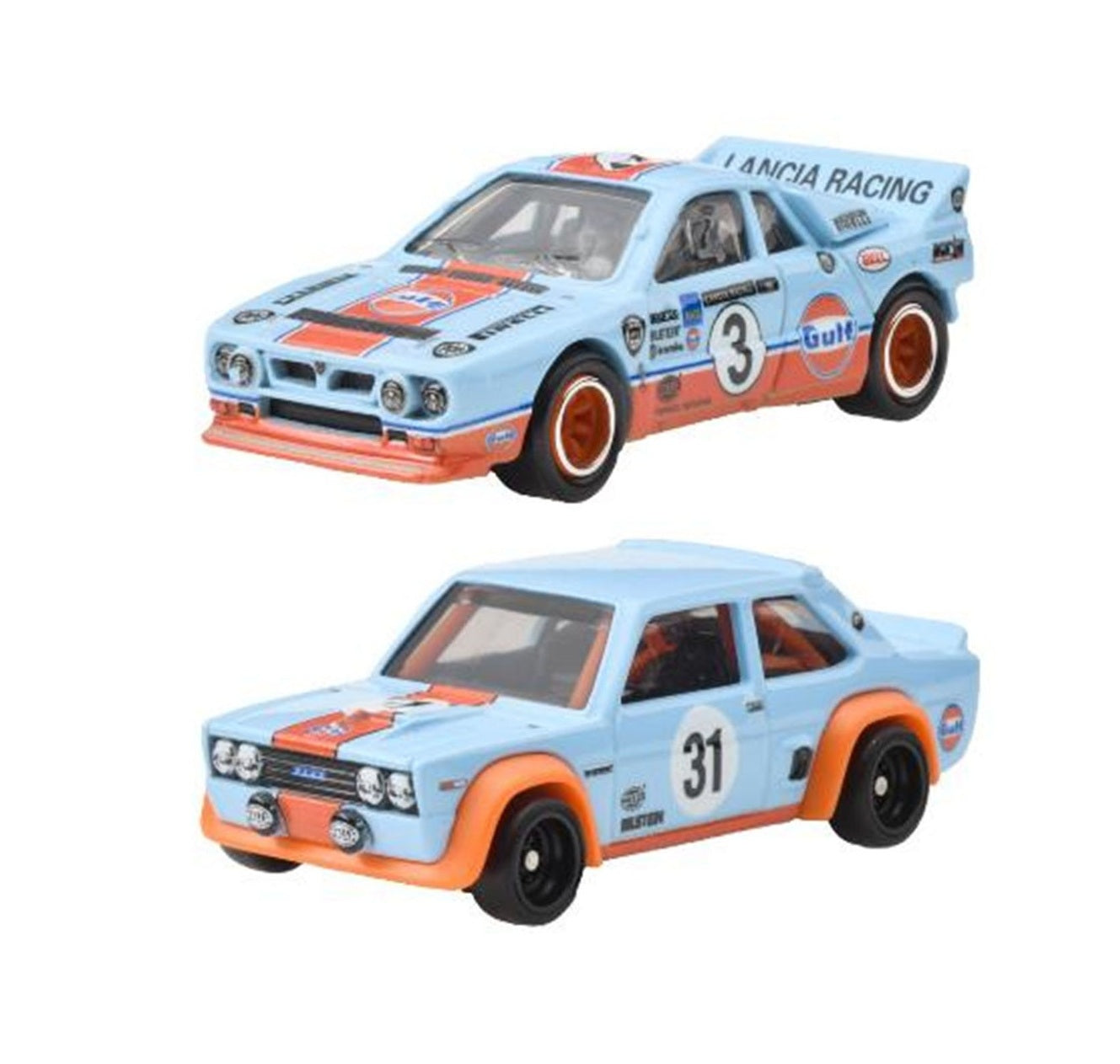2-Pack Lancia Rally 037 and Fiat 131 Abarth - Hot Wheels Premium - Scala 1/64