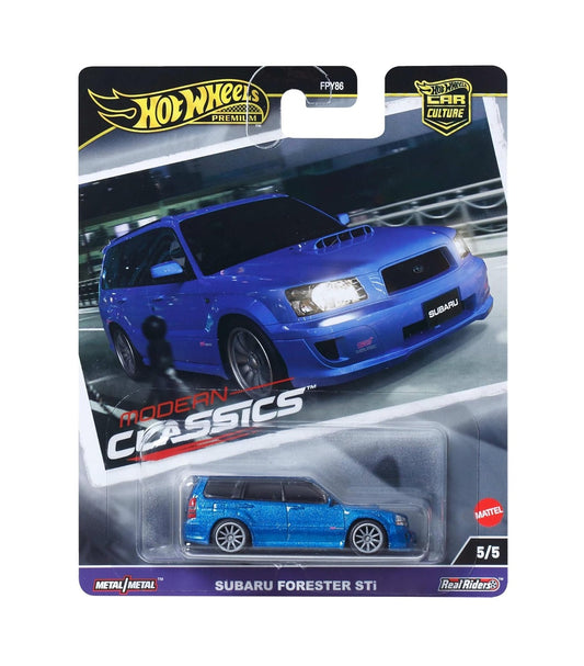 Subaru Forester STi Blue  - Series Car Culture - Hot Wheels Premium - Scala 1/64