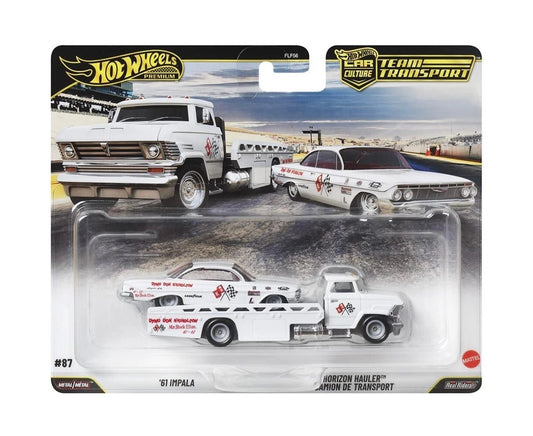 '61 Impala + Horizon Hauler - Series Car Culture Team Transport - Hot Wheels Premium - Scala 1/64
