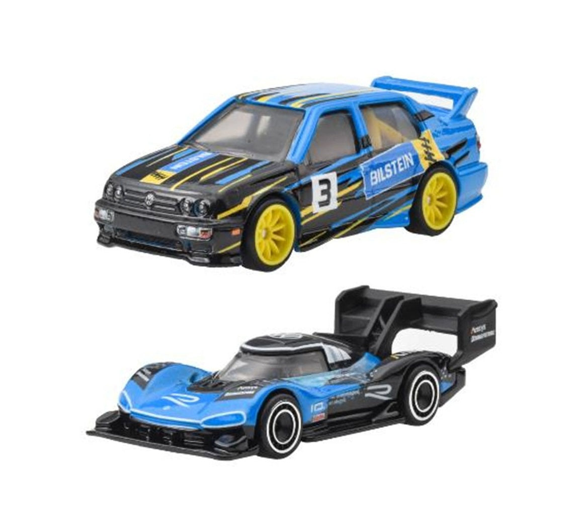 2-Pack VW Jetta MK3 & Volkswagen ID R - Hot Wheels Premium - Scala 1/64