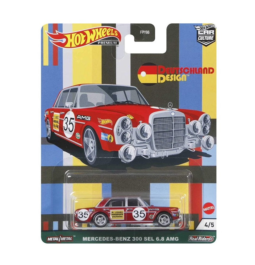 Mercedes-Benz 300 SEL 6.8 AMG Deutschland Design - Series Car Culture - Hot Wheels Premium - Scala 1/64