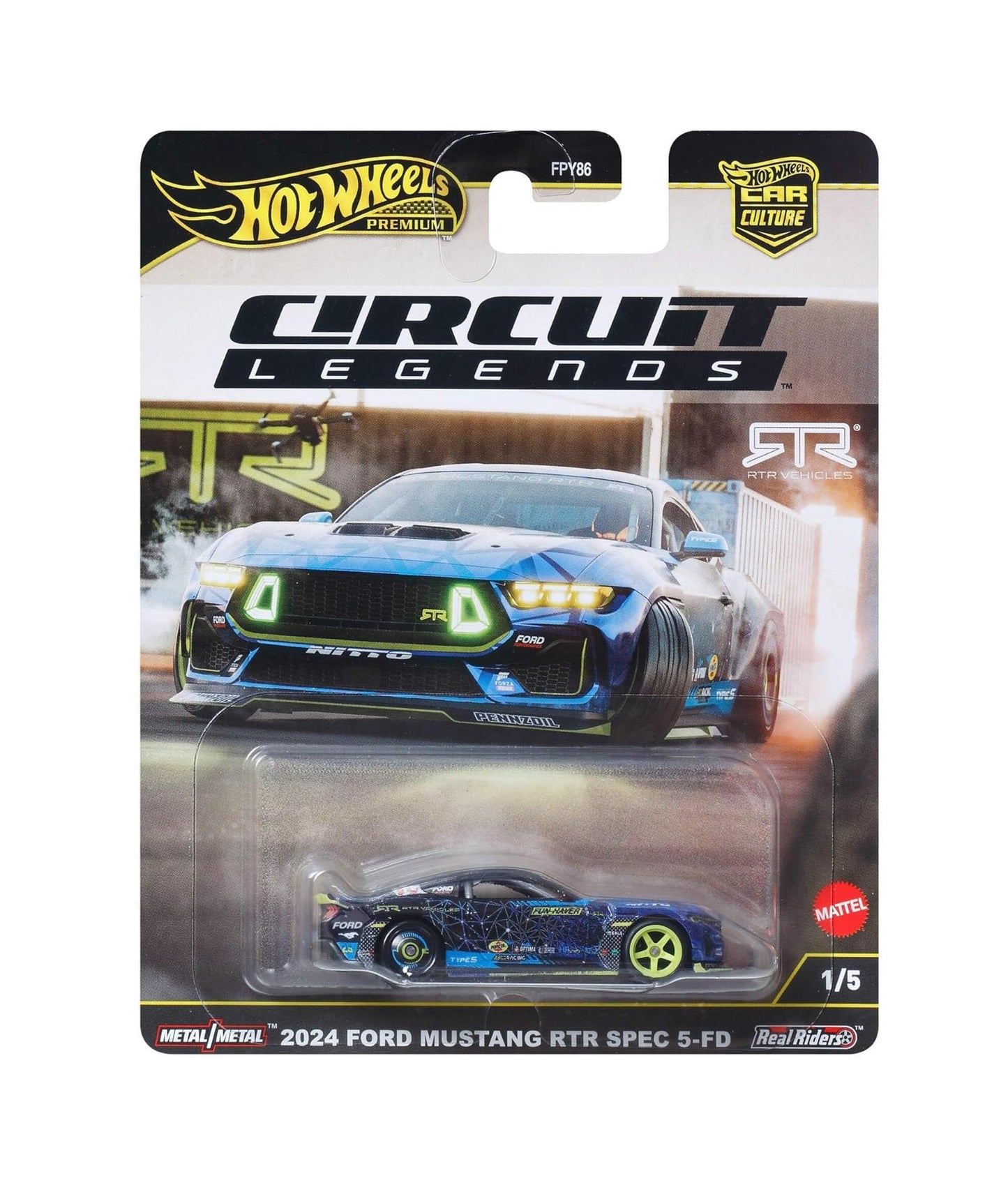 2024 Ford Mustang RTR Spec 5-FD Circuit Legends - Hot Wheels Premium - Scala 1/64