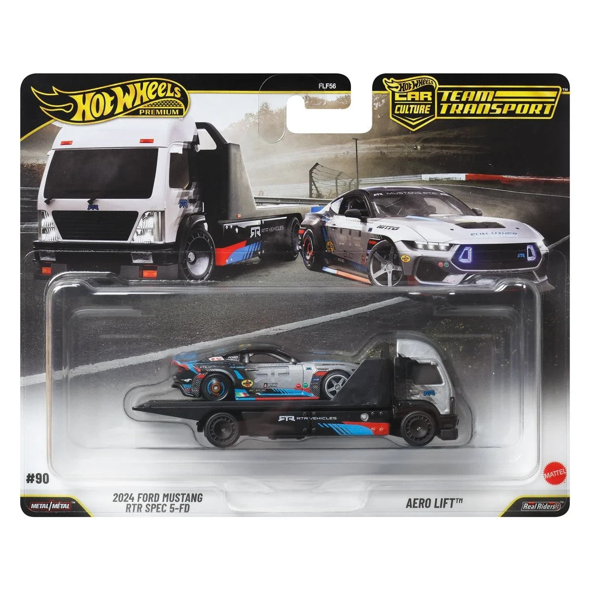 2024 Ford Mustang RTR Spec 5-FD + Aero Lift - Series Car Culture Team Transport - Hot Wheels Premium - Scala 1/64