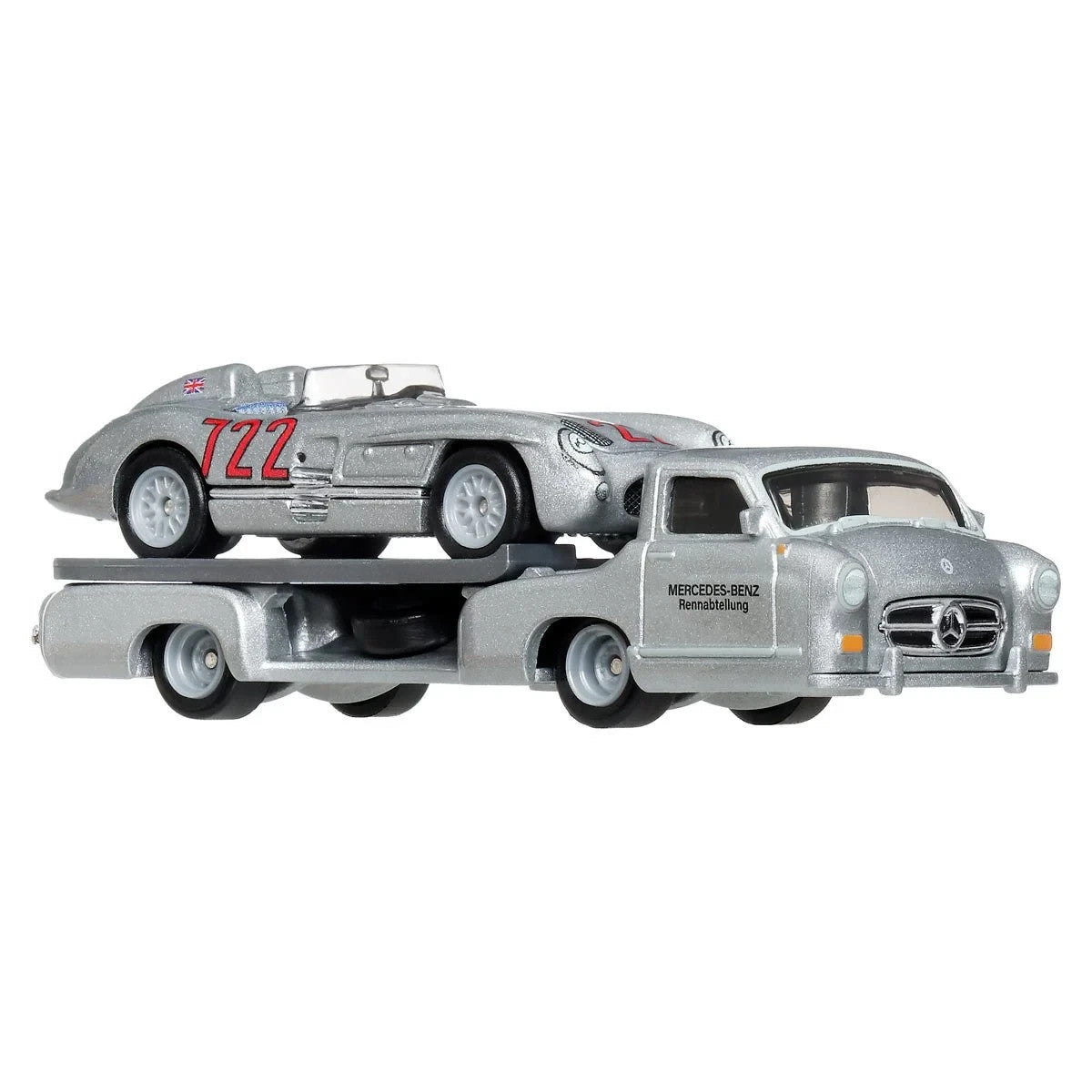 Mercedes-Benz 300 SLR + Renntransporter - Series Car Culture Team Transport - Hot Wheels Premium - Scala 1/64