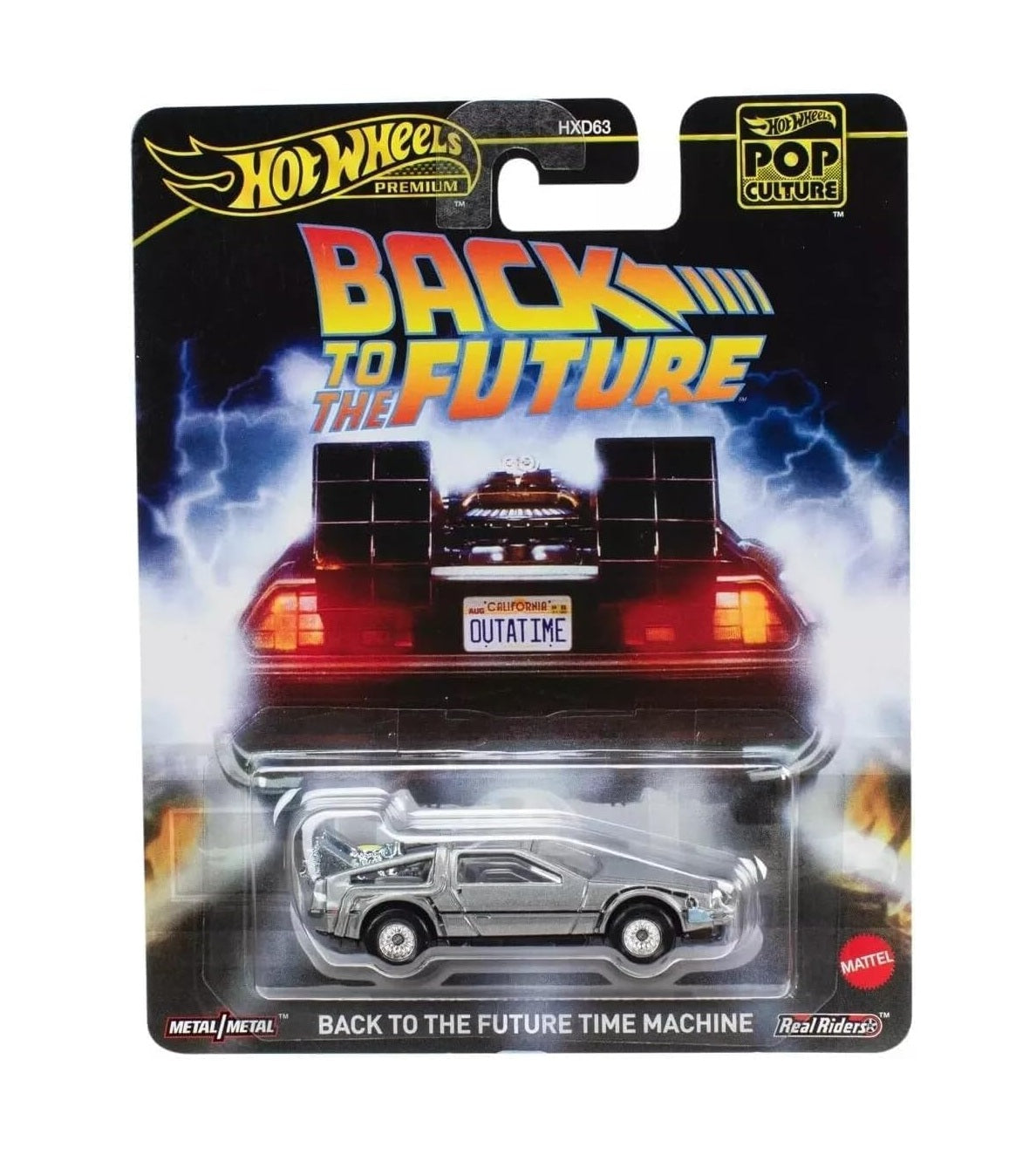 Back To The Future Time Machine - Hot Wheels Premium - Scala 1/64 JBL65