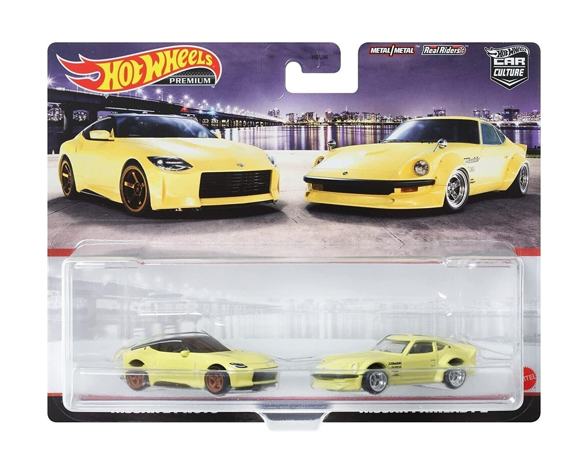 2-Pack Nissan Z Proto & Nissan Fairlady Z - Hot Wheels Premium - Scala 1/64