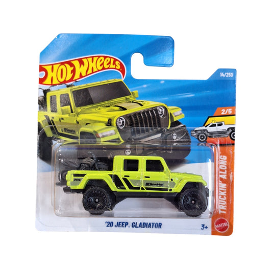 20 Jeep Gladiator + 2 Moto Cross  - HW Truckin' Along 2/5 - Hot Wheels - Scala 1/64 Circa