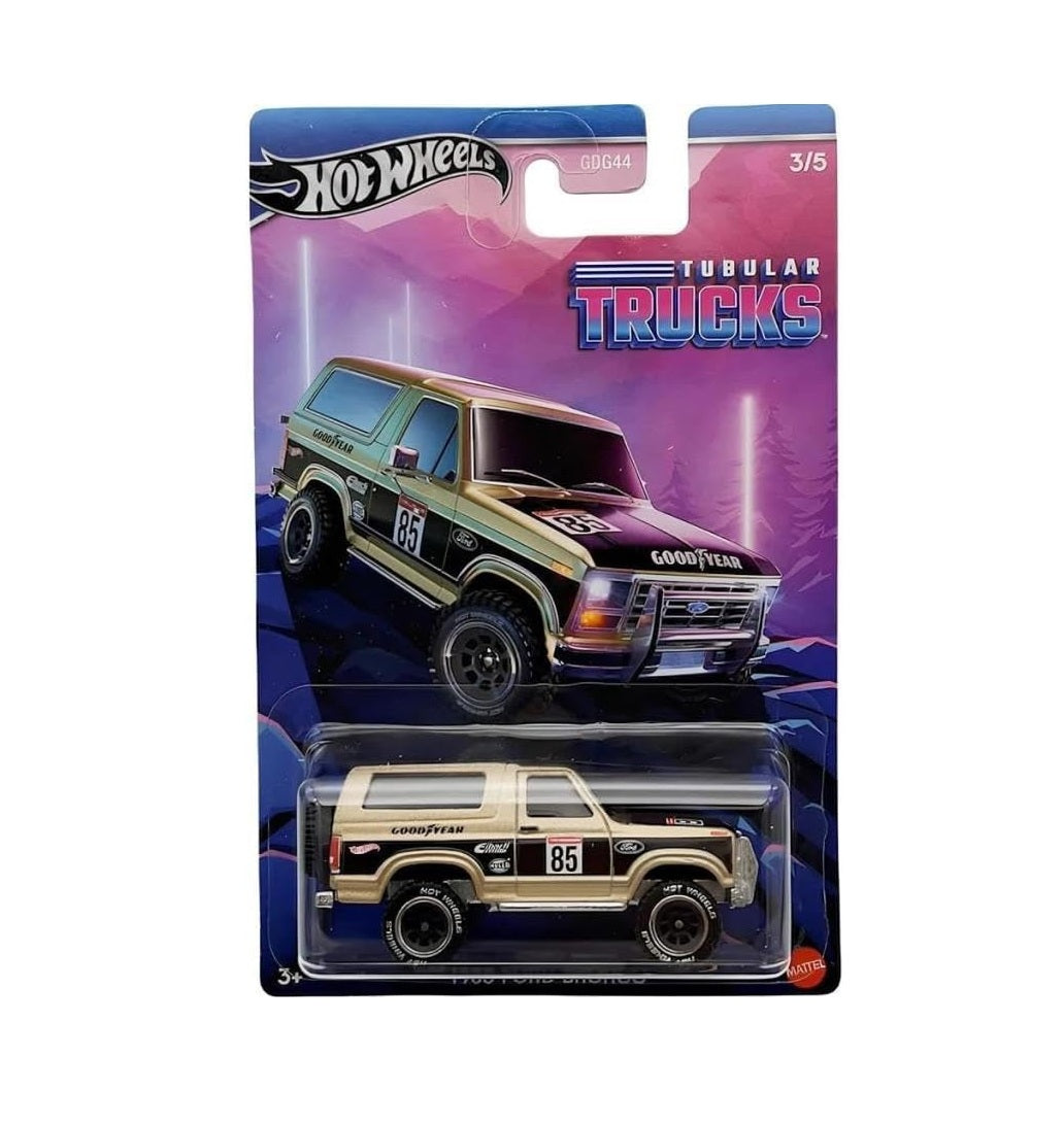 1985 Ford Bronco Series Tubular Trucks - Hot Wheels - Scala 1/64 Circa
