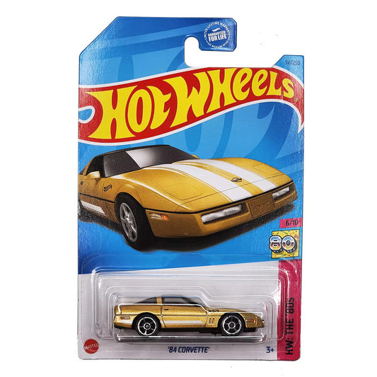`84 Chevrolet Corvette Gold - Hot Wheels - HW The '80s 6/10 - Scala 1/64 Circa